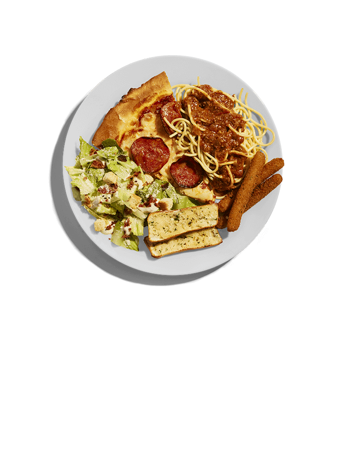 mets italiens spaghetti pizza buffet a volonte