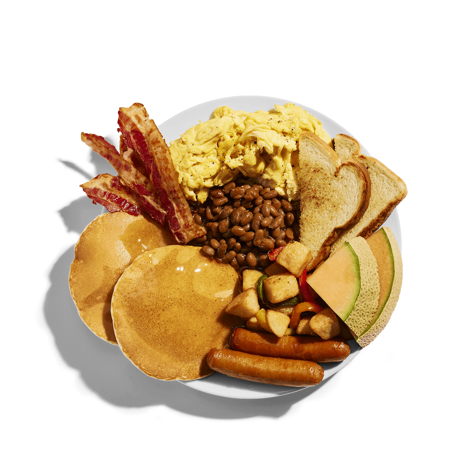 restaurant brunch dejeuner oeufs brouilles bacon buffet a volonte