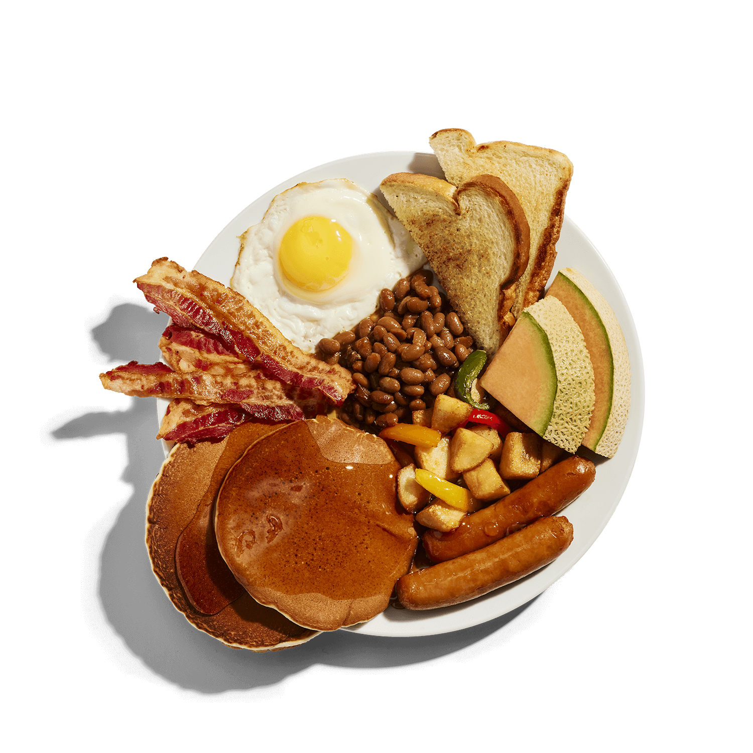 restaurant brunch dejeuner oeuf miroir bacon saucisses buffet a volonte