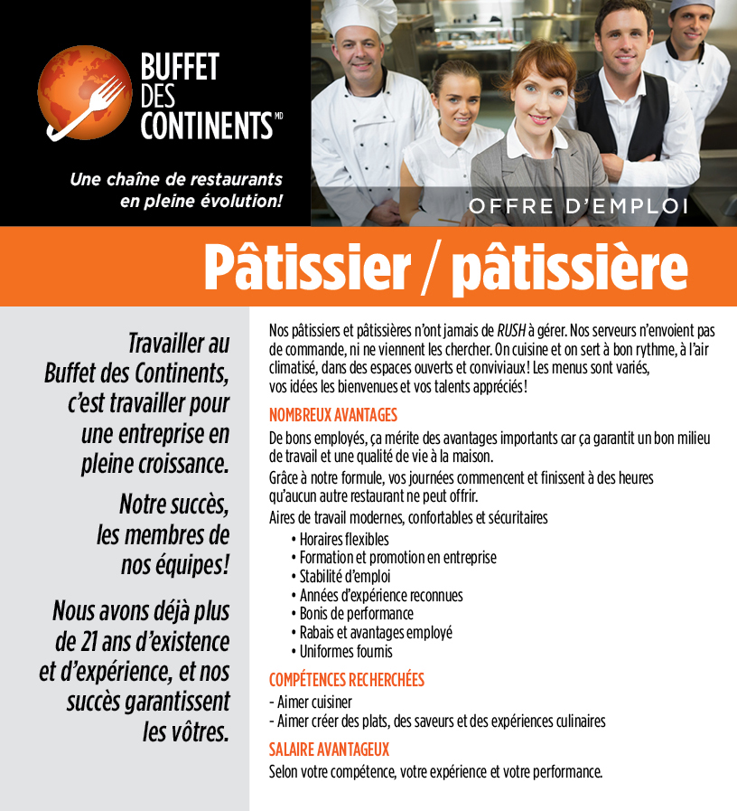 Pâtissier / pâtissière