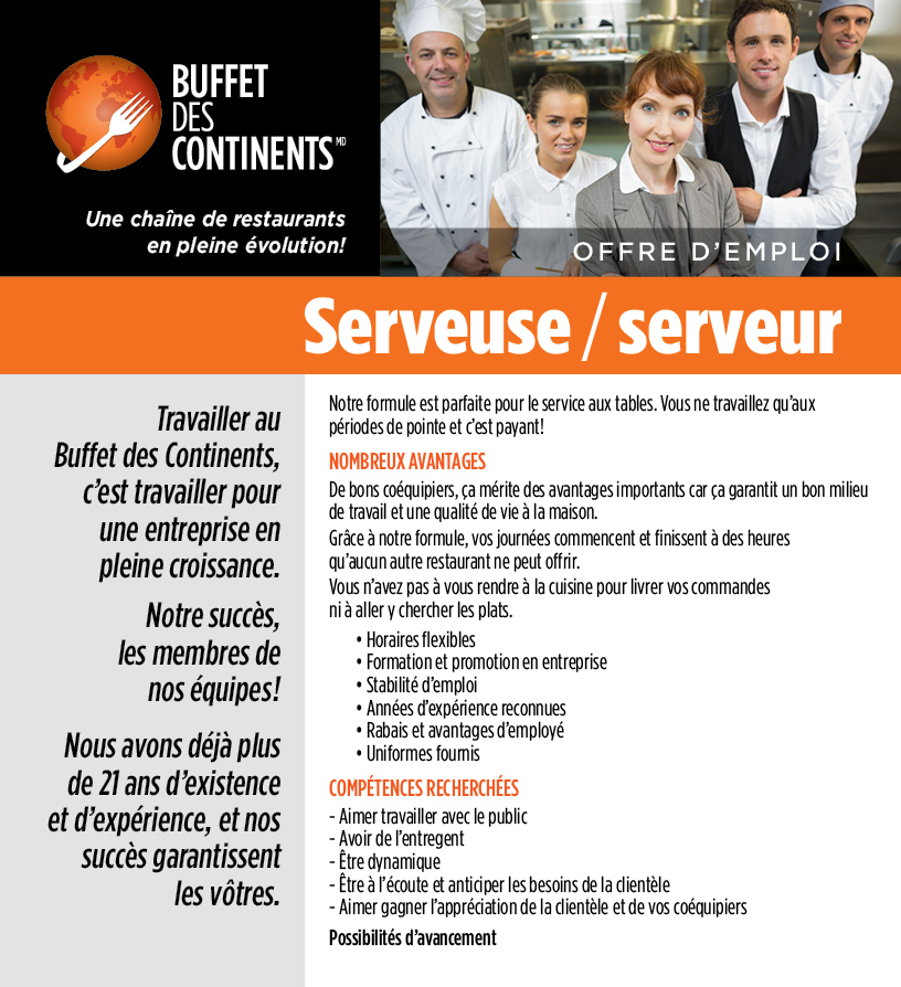 Serveuse / serveur